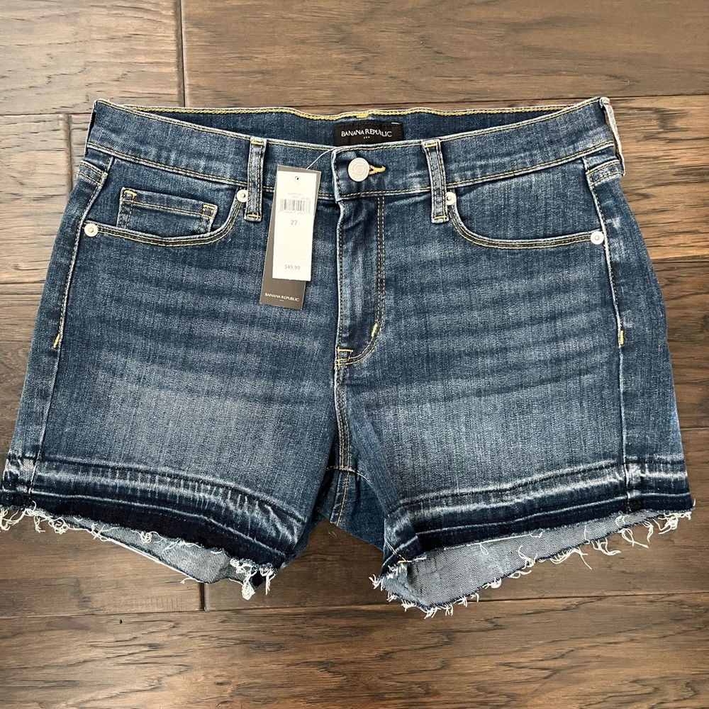 New Banana Republic released hem Jean shorts